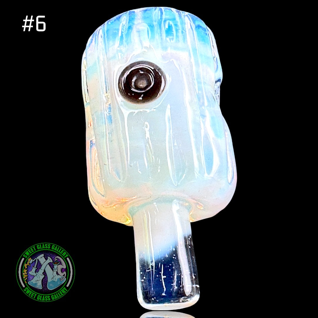 Rone Glass - Pendant #6 - Spray Tip (Secret White)