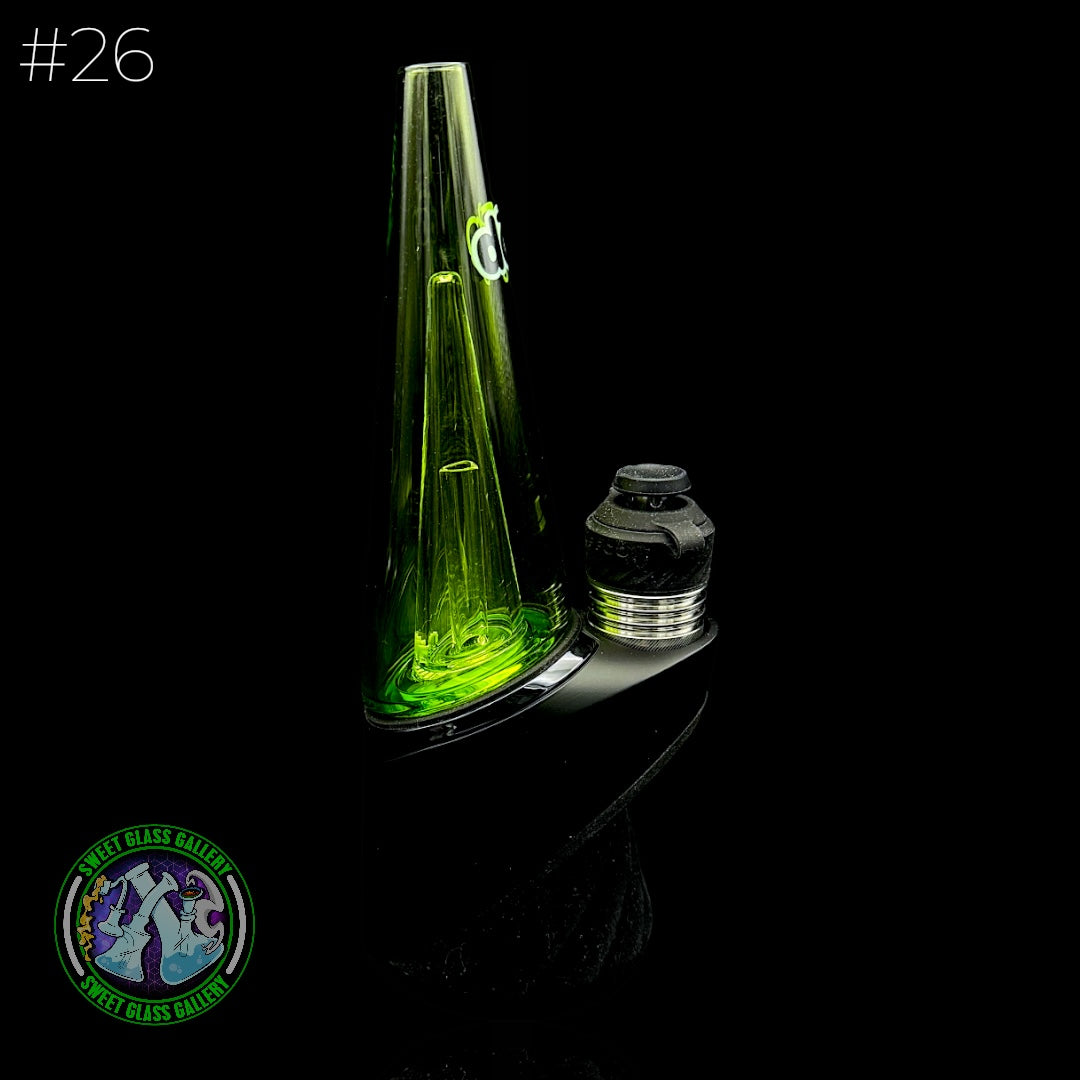 Dōp Glass - Puffco Attachment - 5-Hole Green #26