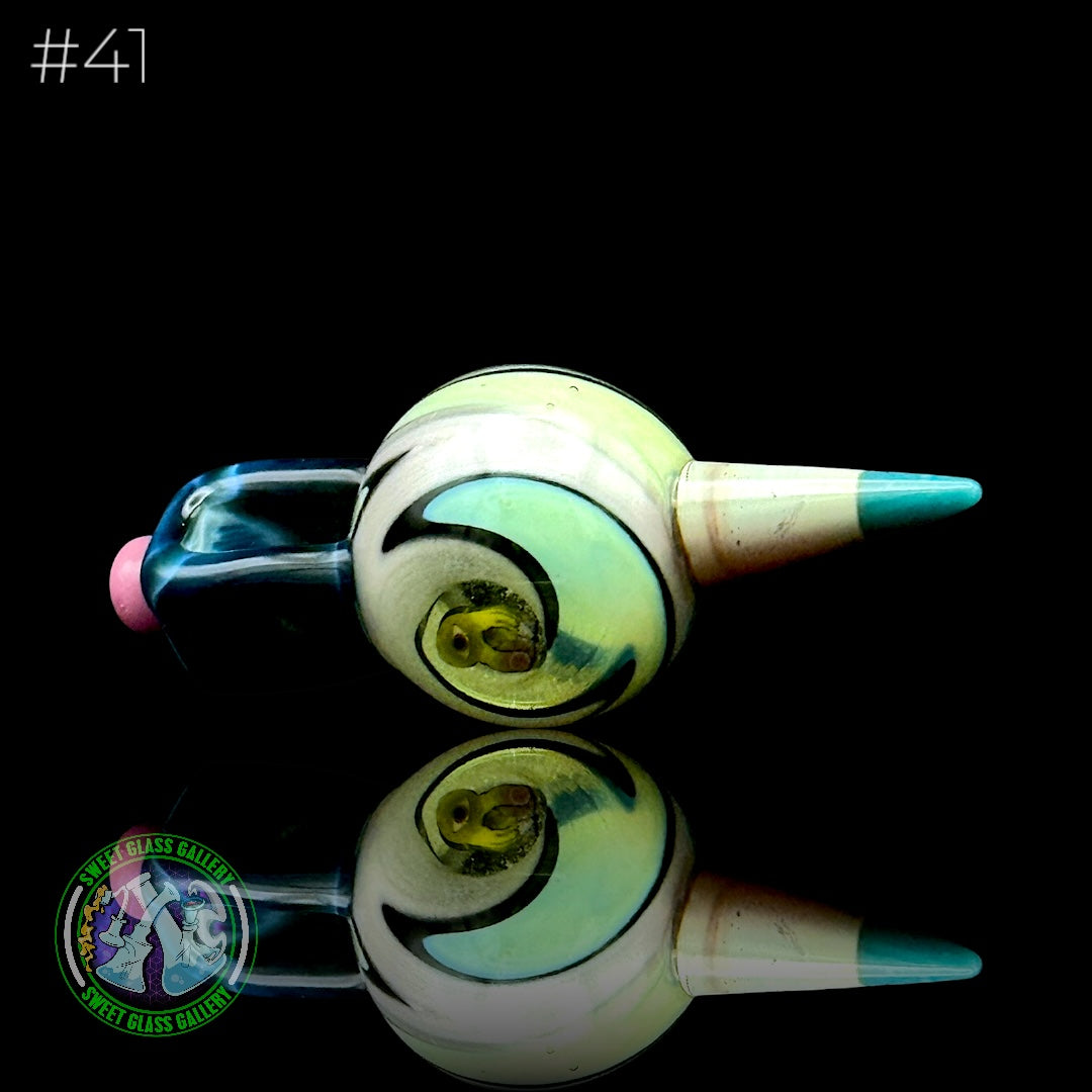 Sherbet Glass - Pendant - Pencil Marble #41