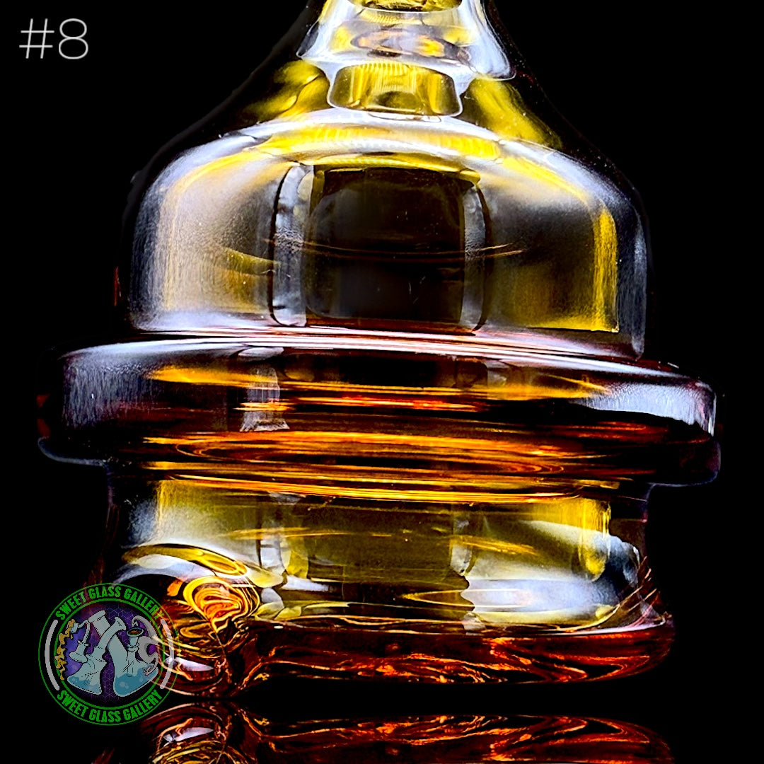 Zach Harrison - Puffco Peak Attachment #8 - Short Path Sipper Dry (Transparent Yellow-Orange)