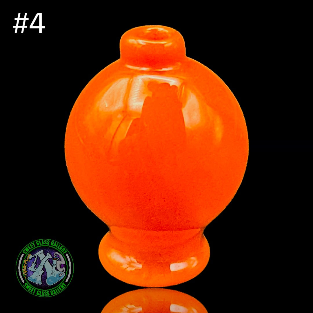 Daniel's Glass Art - Bubble Carb Cap #4 - Orange