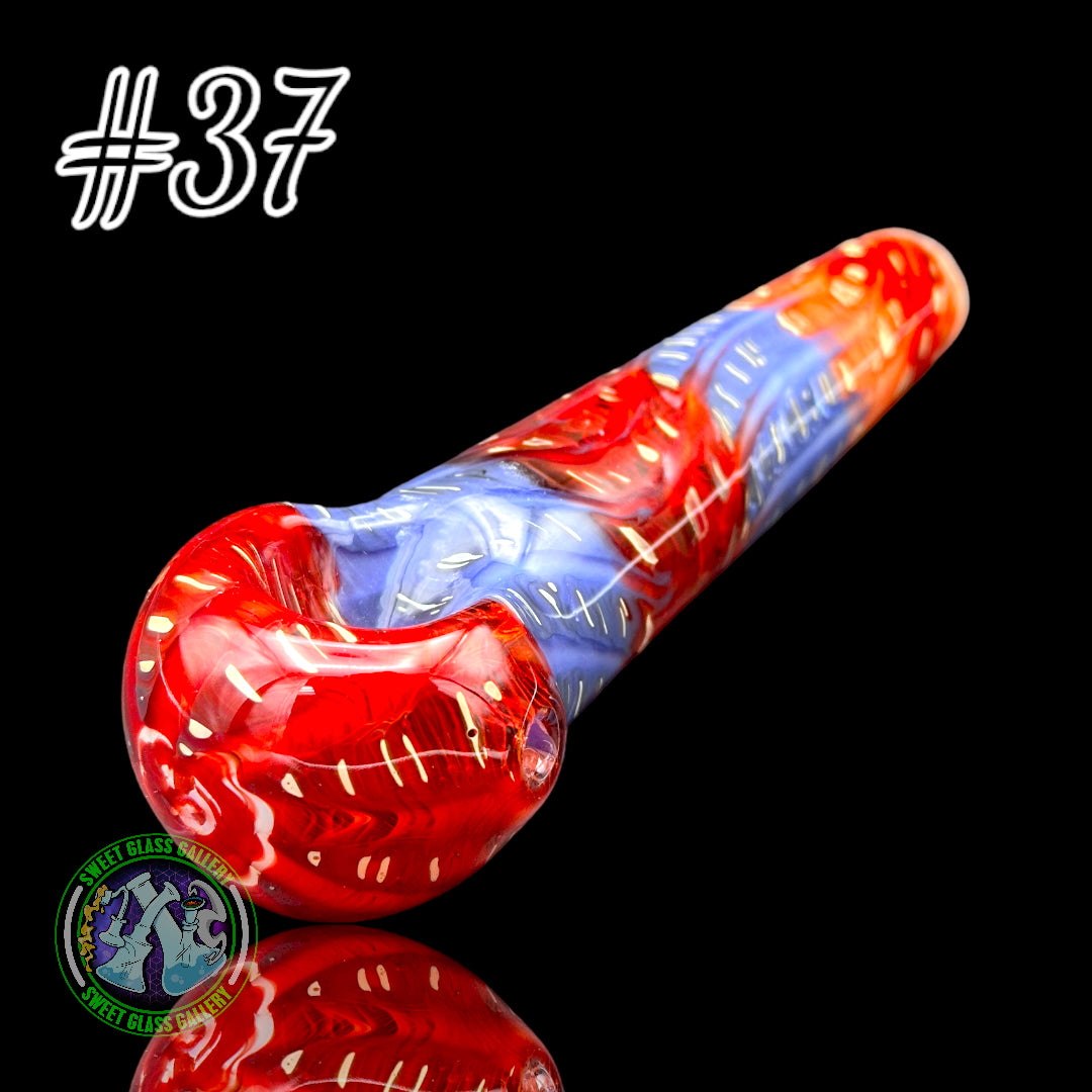 Daniel's Glass Art - German Glass Thick Hand Pipe #37