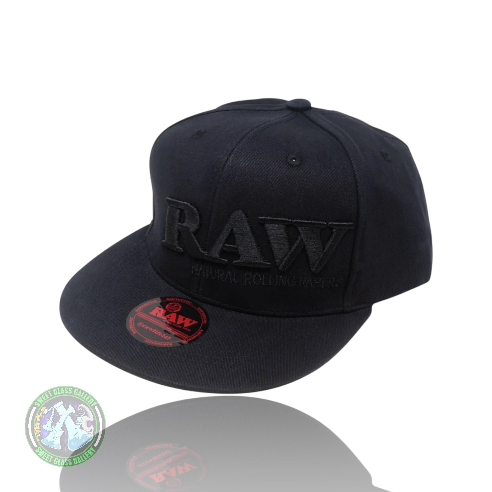 Raw - Hat - Black On Black Snapback
