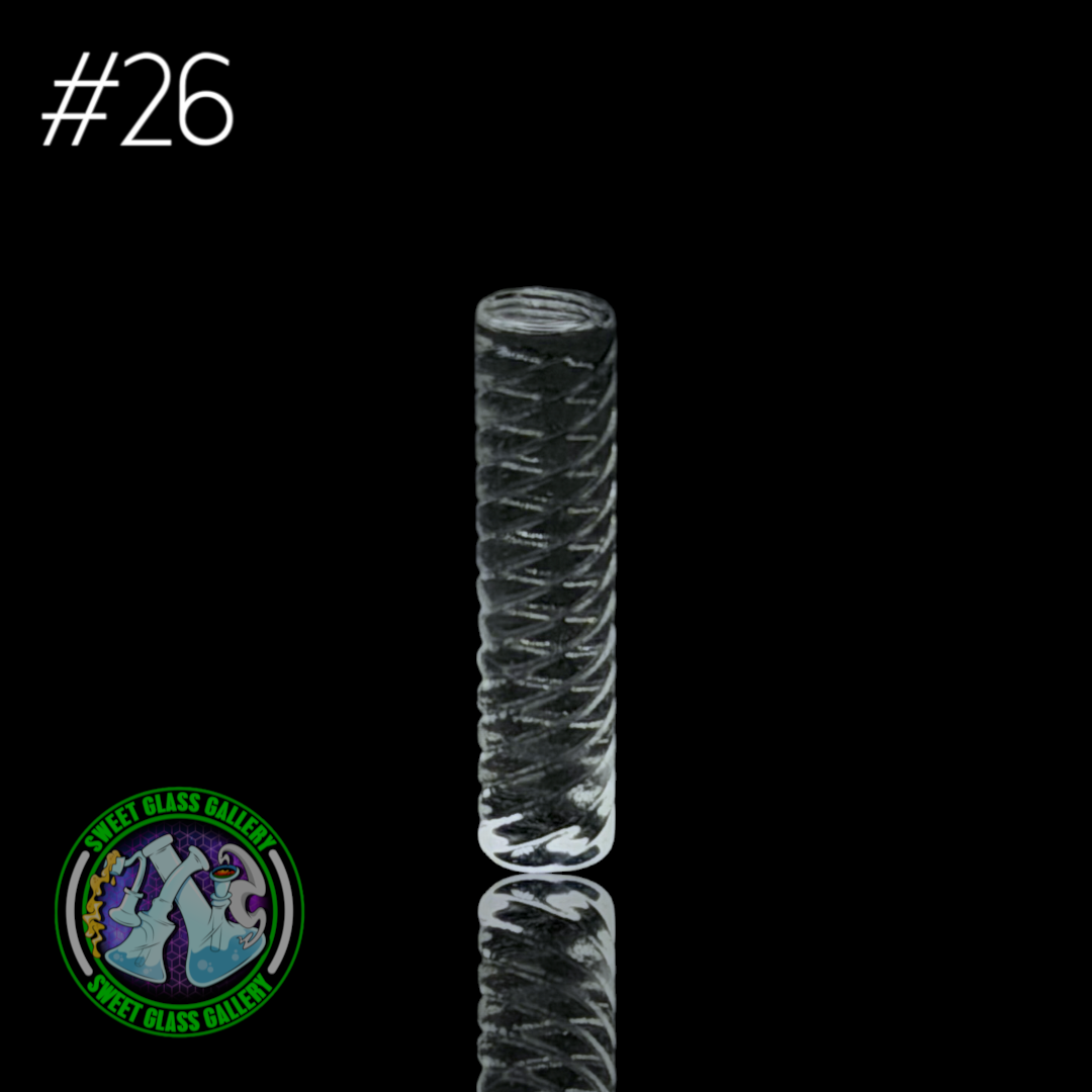 GeeWest - Pillar #26 - 6x25mm Solid Quartz - Spiral
