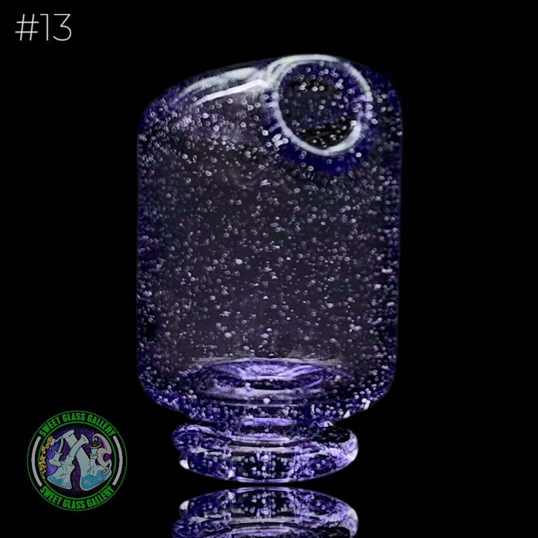 Kizmit Glass - Pivot Top #13 (Purple Lollipop)
