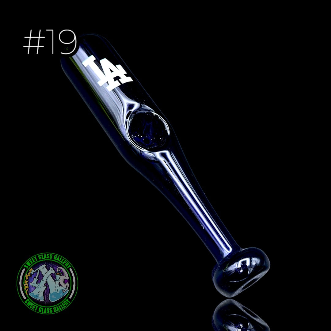 Daniel's Glass Art - Dry Pipe #19 - Baseball Bat (Los Angeles Dodgers)