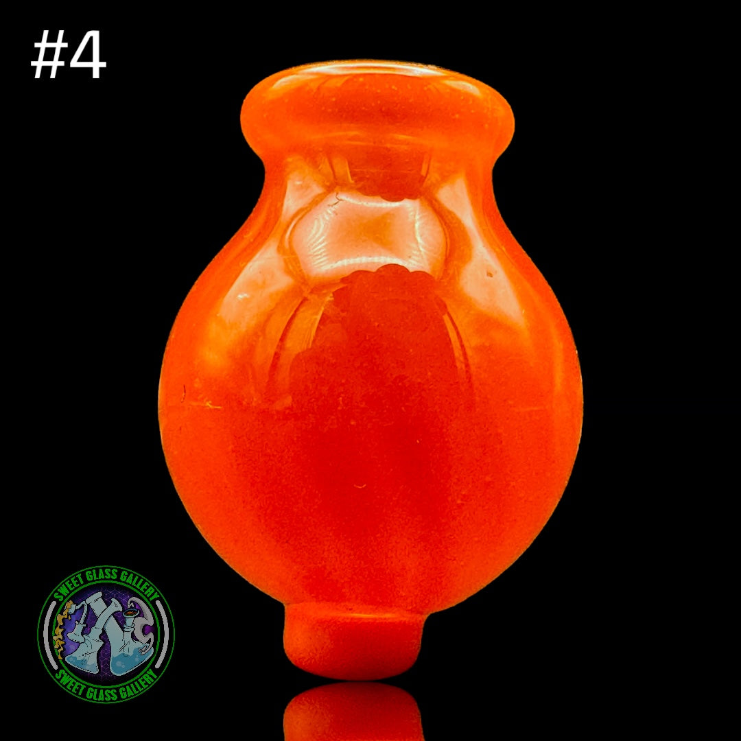 Daniel's Glass Art - Bubble Carb Cap #4 - Orange