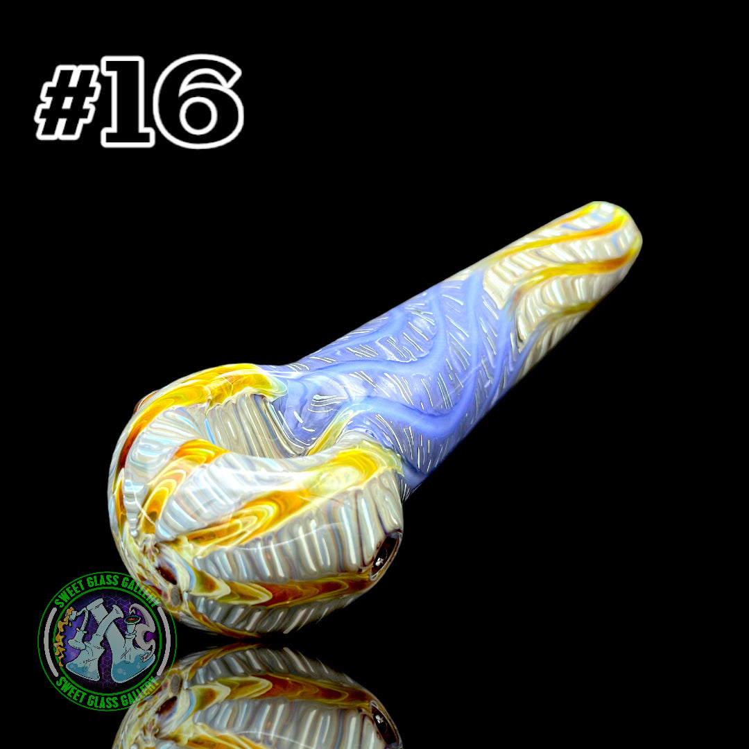 Daniel's Glass Art - German Glass Thick Hand Pipe #16