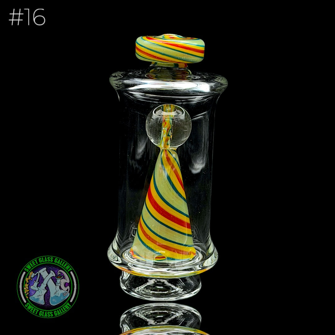 Toxic Glass - Focus V Carta Attachment #16 - Wigwag Green, Blue, Yellow & Red