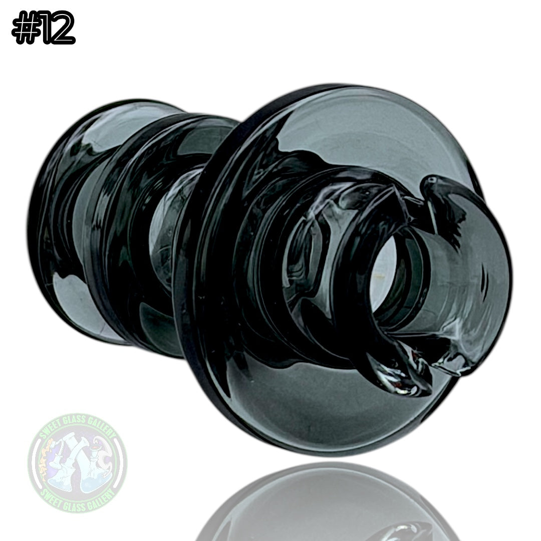 Rone Glass -Puffco Pivot Top #12 - Transparent Black