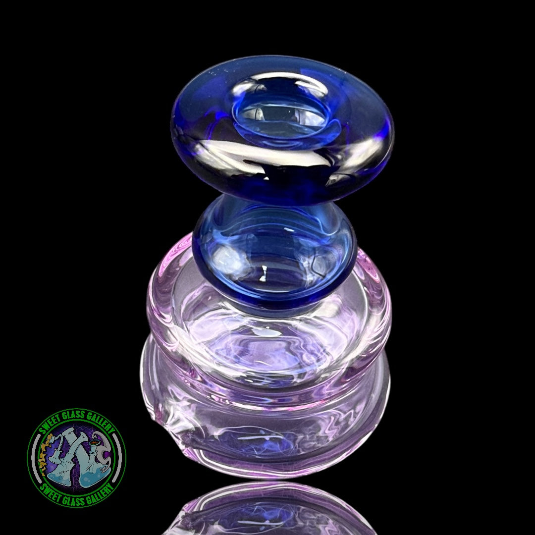 Evol Glass - Attachment #40 - Puffco Peak (Transparent Purple & Cobalt Blue)