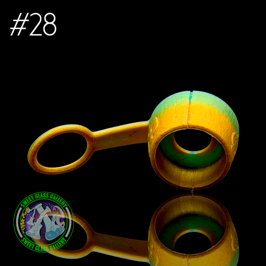 One Trick Pony - Rockulus Tether #28 - Puffco Peak Pro 3DXL - Gold/Green