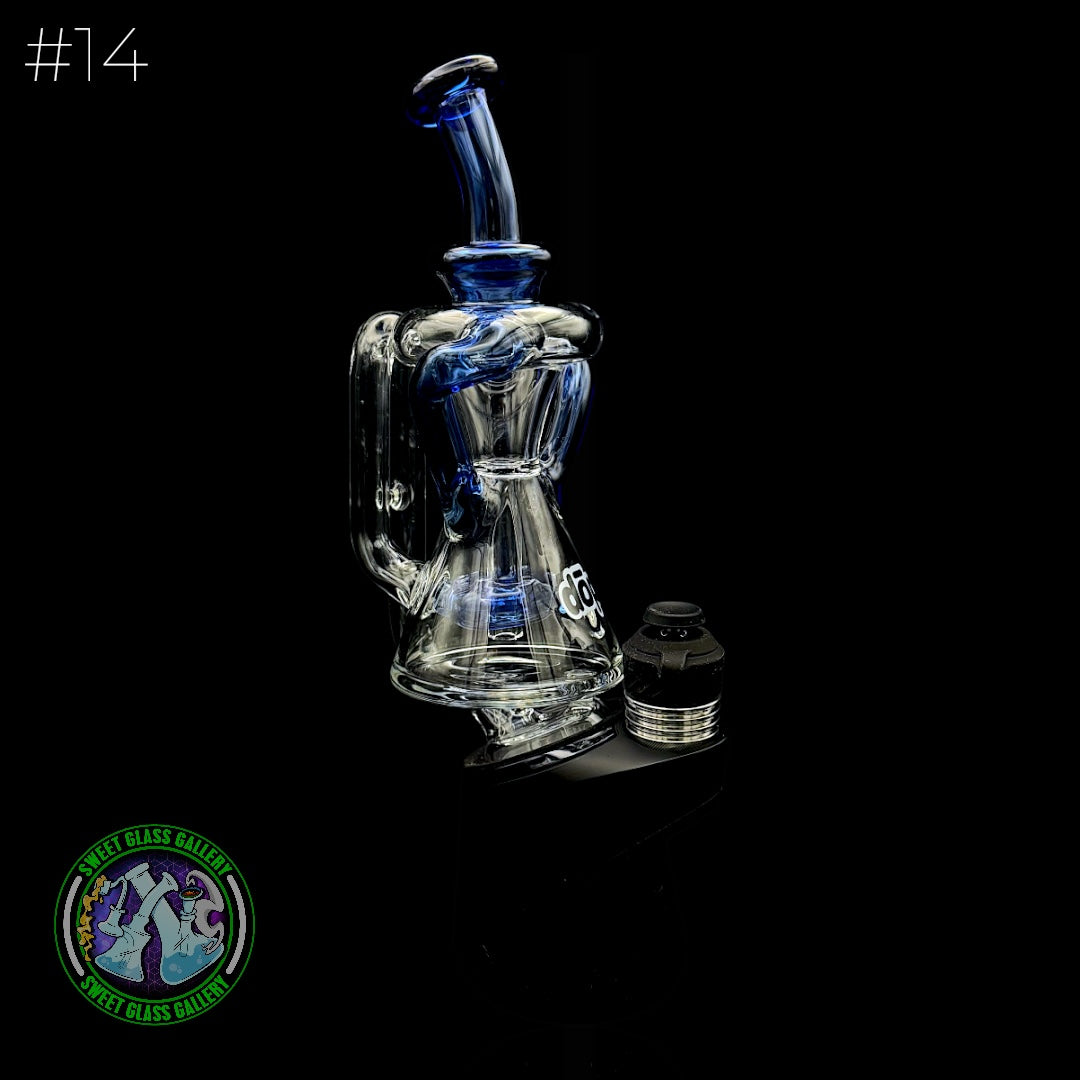 Dōp Glass - Puffco Attachment - Dōpcycler Blue #14