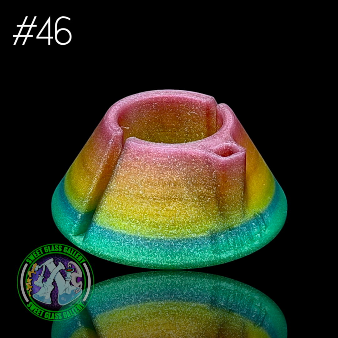 One Trick Pony - Pivot Tether/Stand #46 - Large - Green/Orange/Rainbow