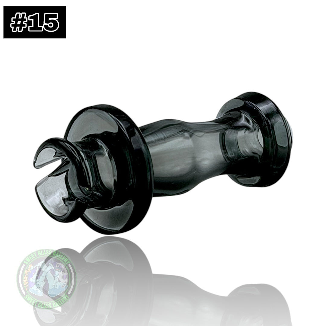 Rone Glass -Puffco Pivot Top #15 - Transparent Black