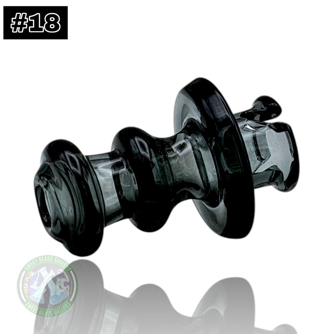 Rone Glass -Puffco Pivot Top #18 - Transparent Black