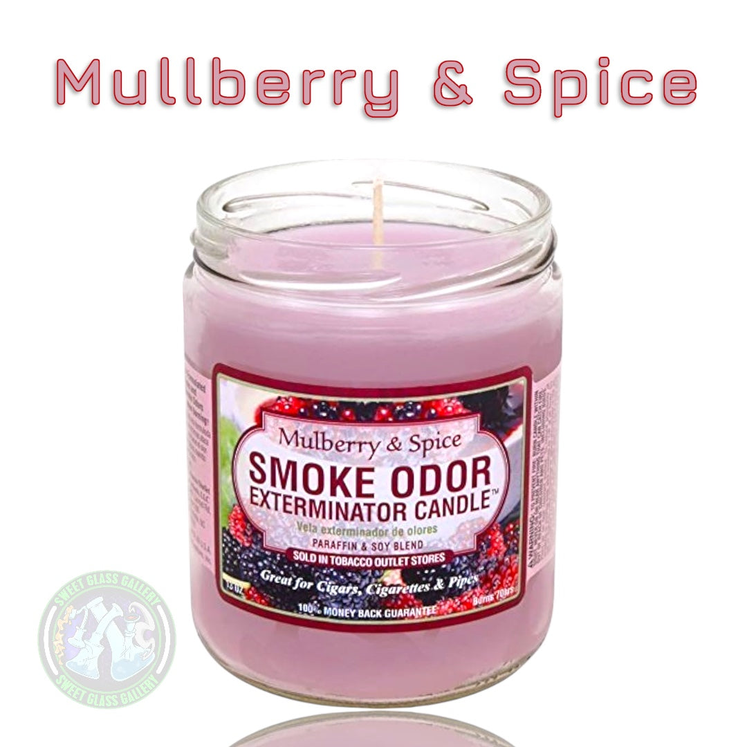 Smoke Odor Exterminator Candle - Mulberry & Spice Scent