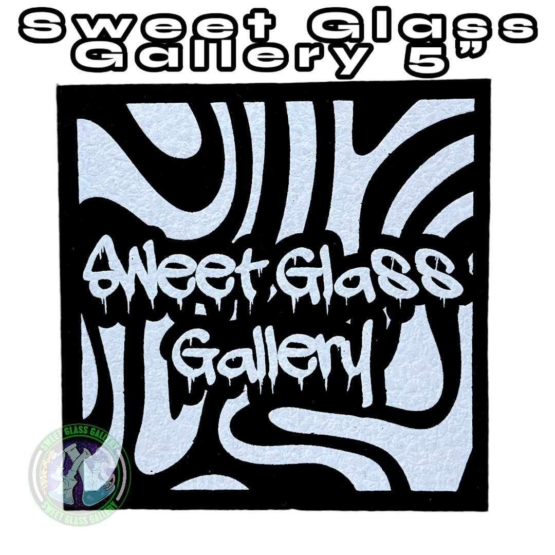 Moodmats - Dab Mat - Sweet Glass Gallery 5” (White)