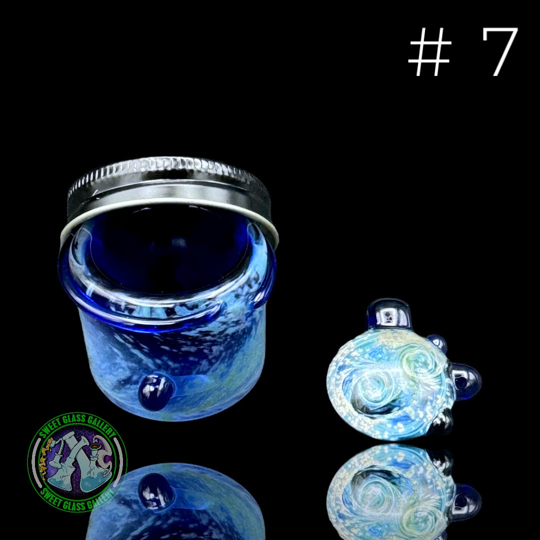 Ben’s Glass Art - Space Tech Baller Jar w/ Matching Pendant - #7