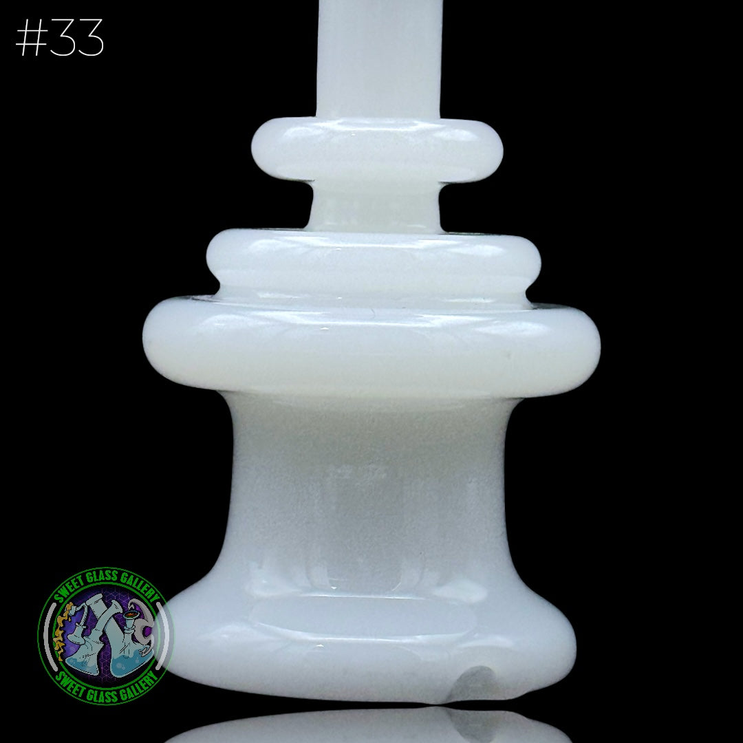 Dōp Glass - Puffco Attachment - Dry Bell White #33