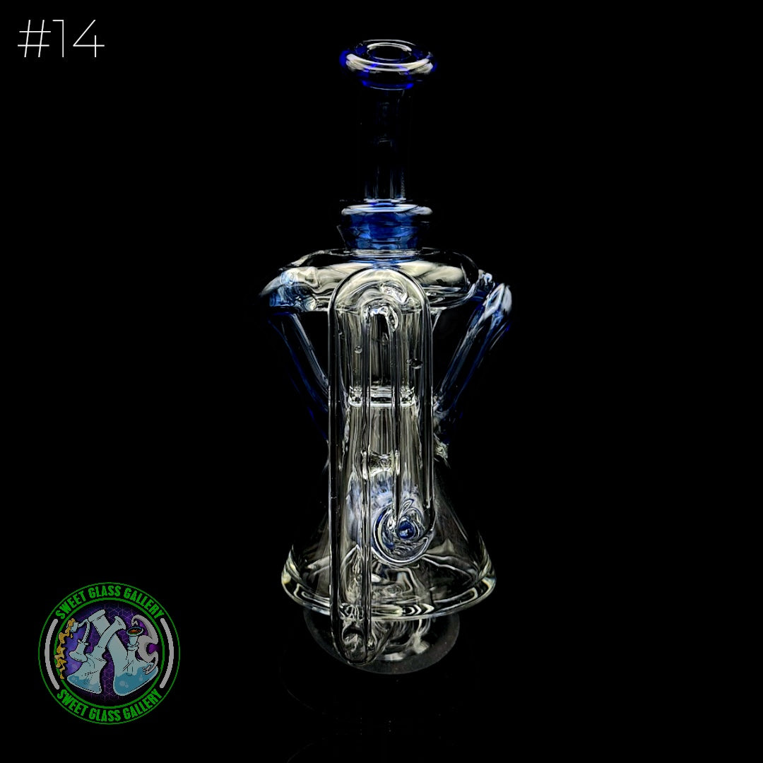 Dōp Glass - Puffco Attachment - Dōpcycler Blue #14