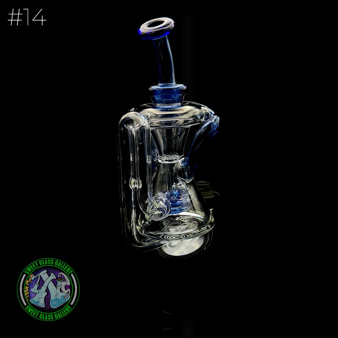 Dōp Glass - Puffco Attachment - Dōpcycler Blue #14