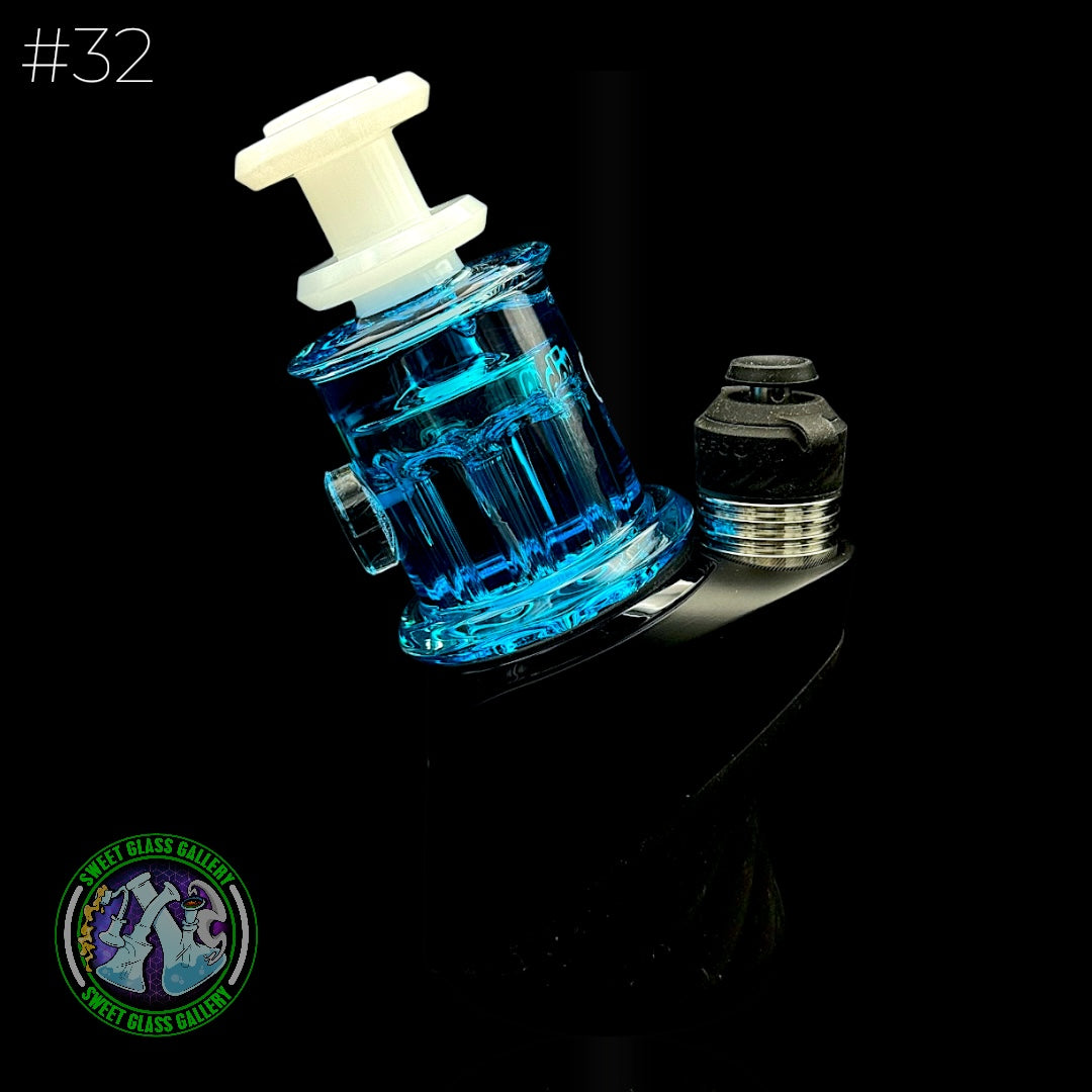 Dōp Glass - Puffco Attachment - Dry Gylcerin Blue #32