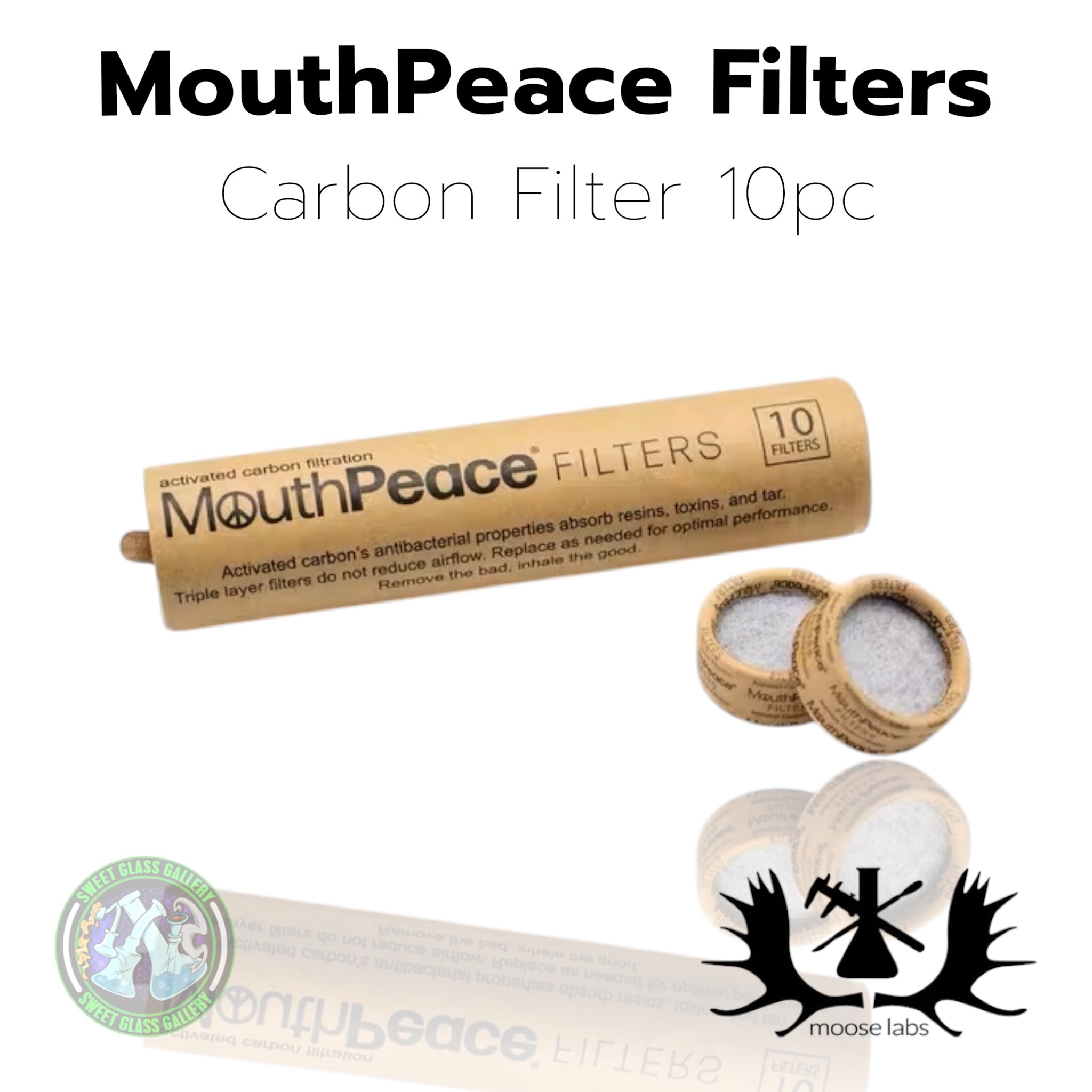 Moose Labs - Mouthpiece Carbon Filters 10ct