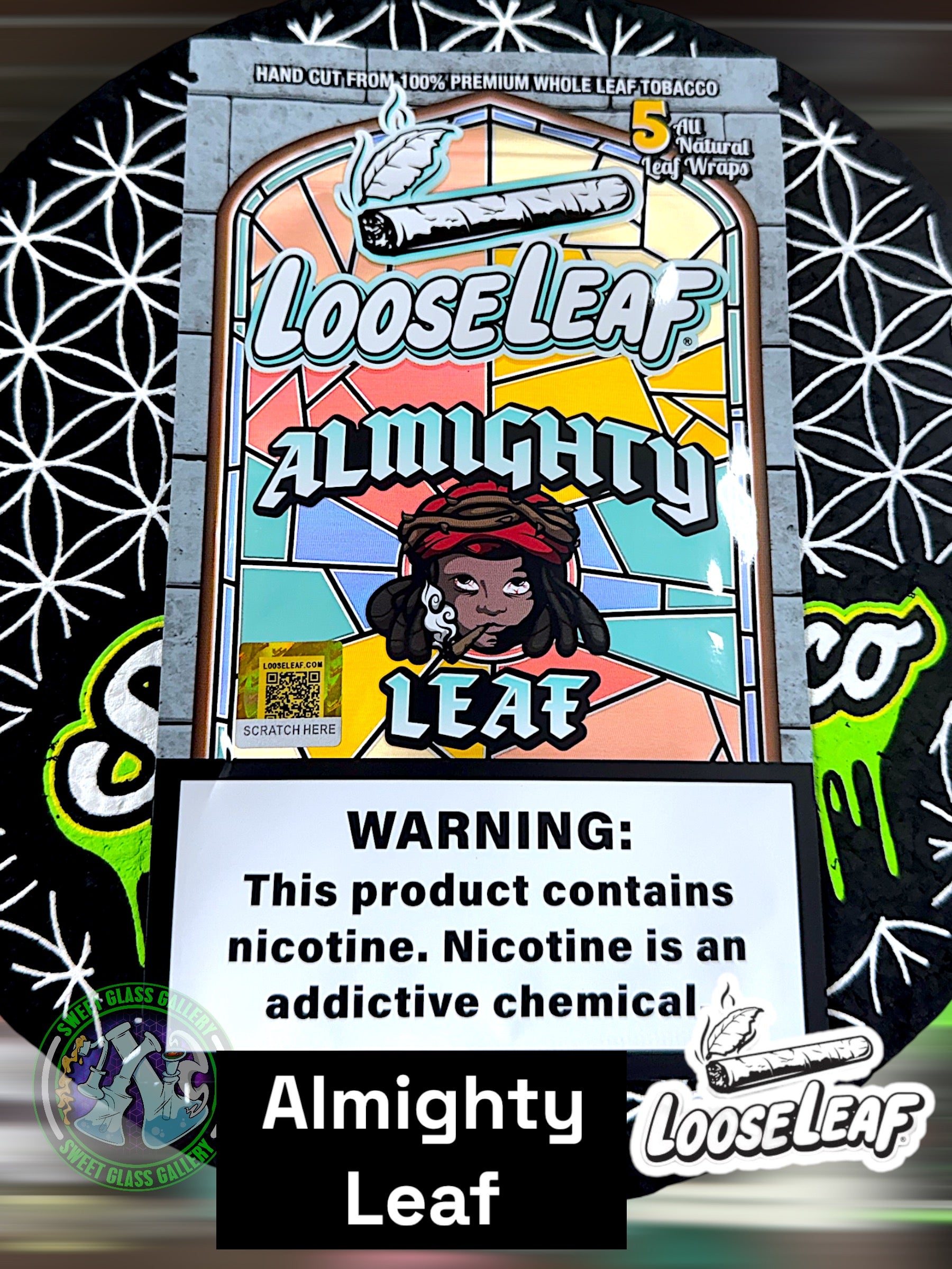 Loose Leaf - Almighty Leaf (All Natural Tobacco Leaf Wraps 5-Pack)