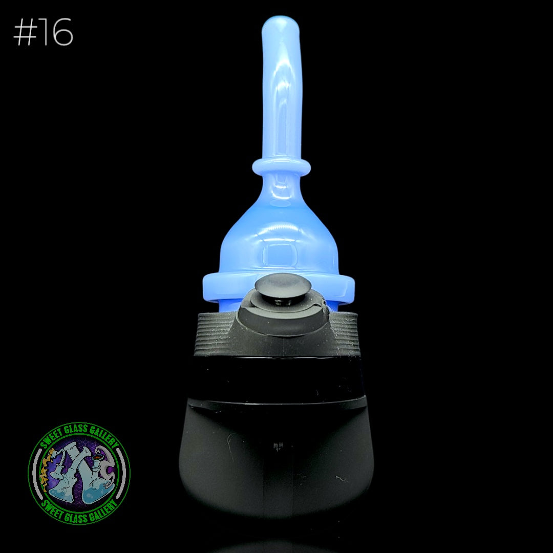 Zach Harrison - Puffco Peak Attachment #16 - Short Path Sipper Dry (Milky Blue)