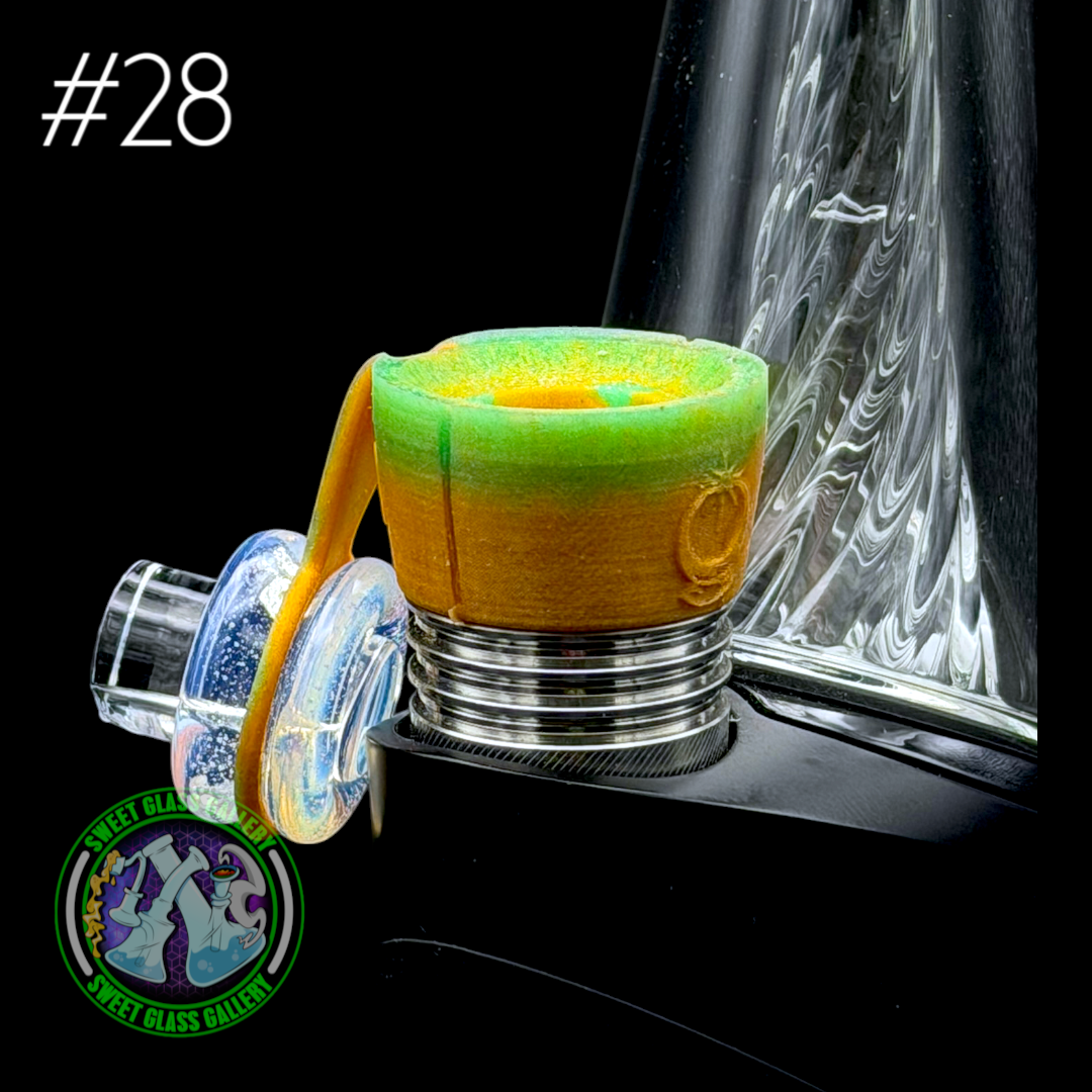 One Trick Pony - Rockulus Tether #28 - Puffco Peak Pro 3DXL - Gold/Green