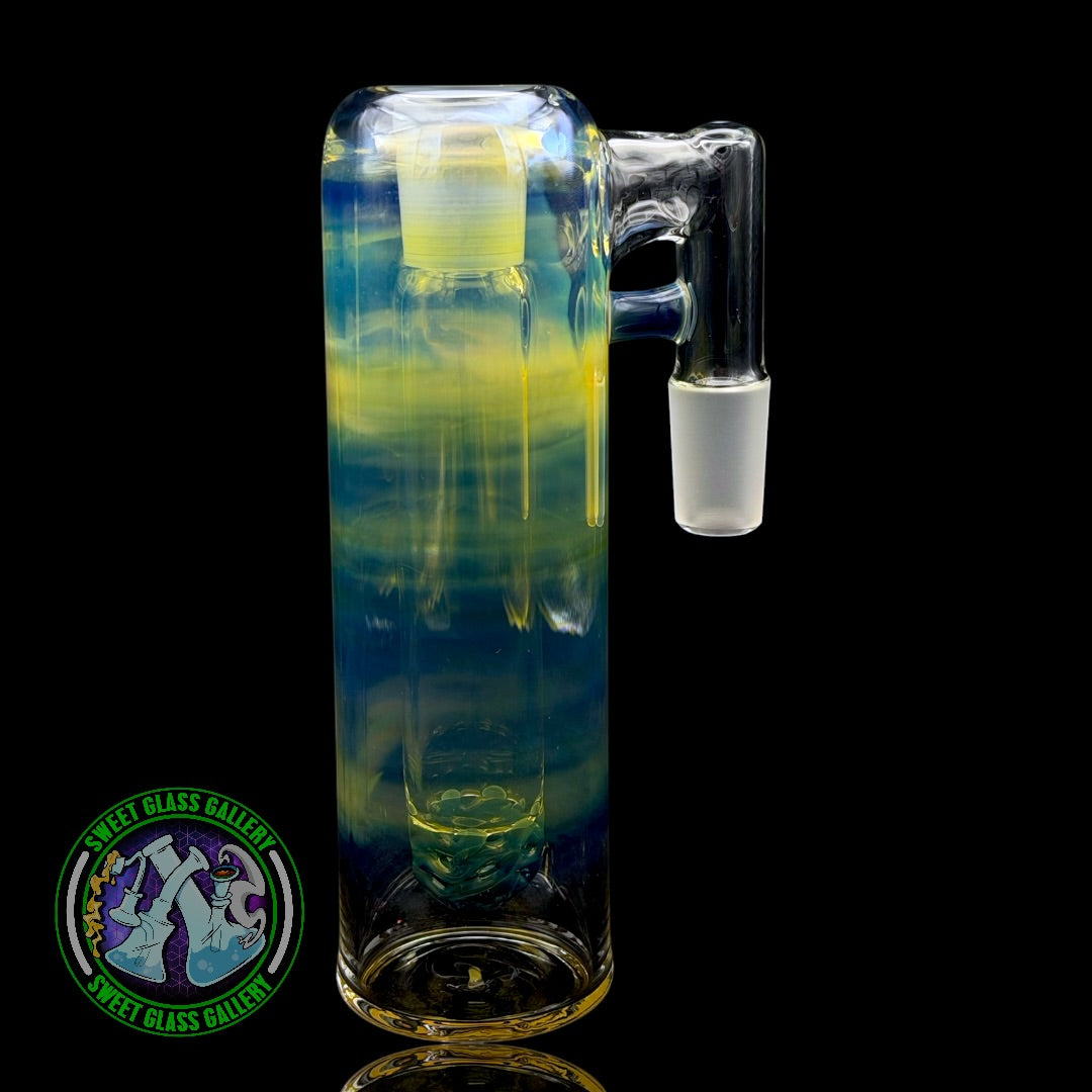 Fluid Glass - Ash Catcher #19 - 18mm Blue Amber Purple
