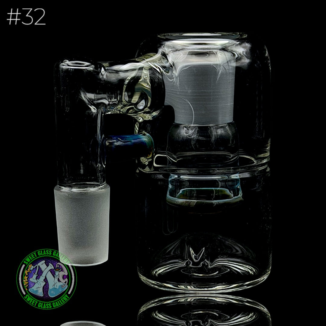 Fluid Glass - Ash Catcher 18mm - Dry #32 (Blue Amber Purple)