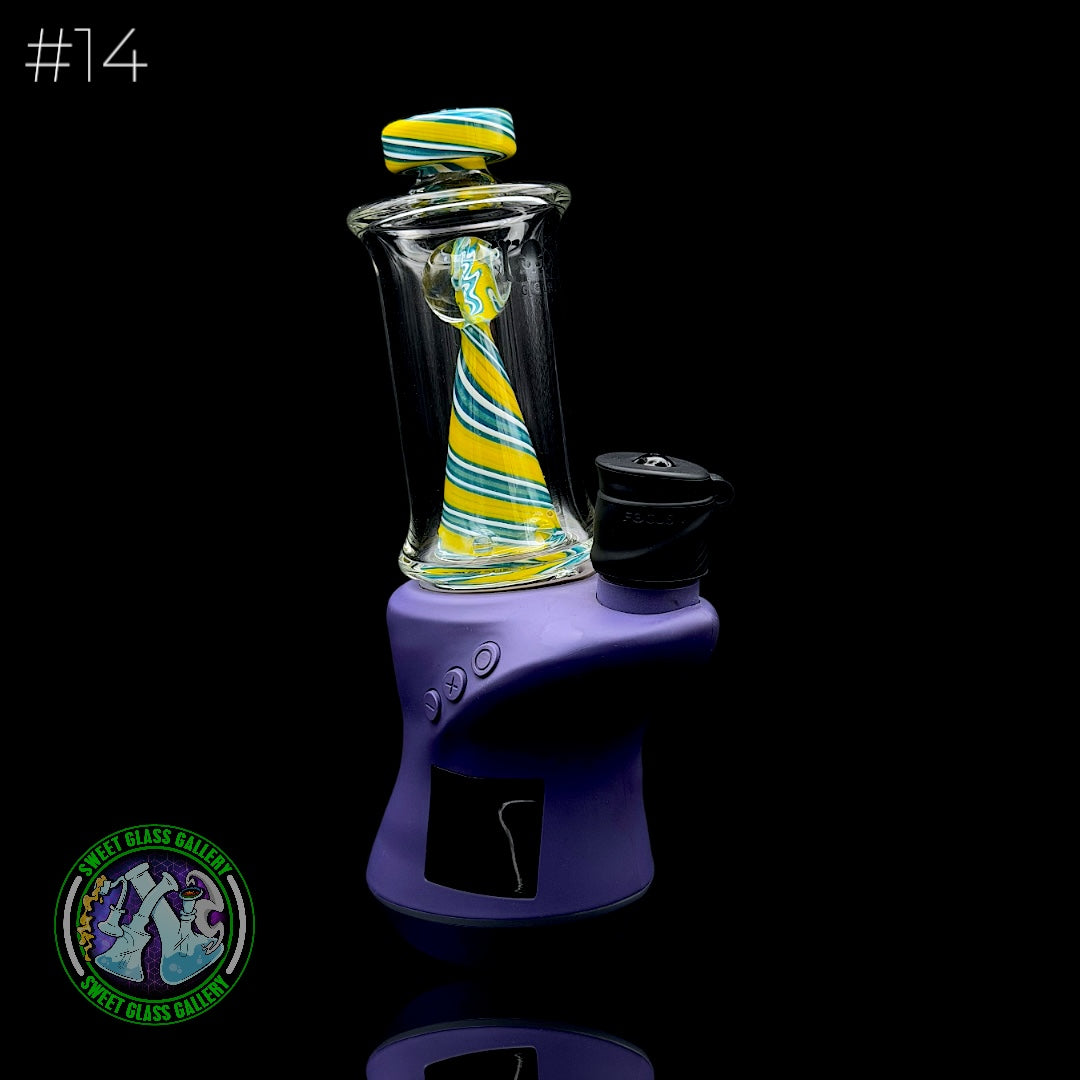 Toxic Glass - Focus V Carta Attachment #14 - Wigwag Blue, Yellow & White