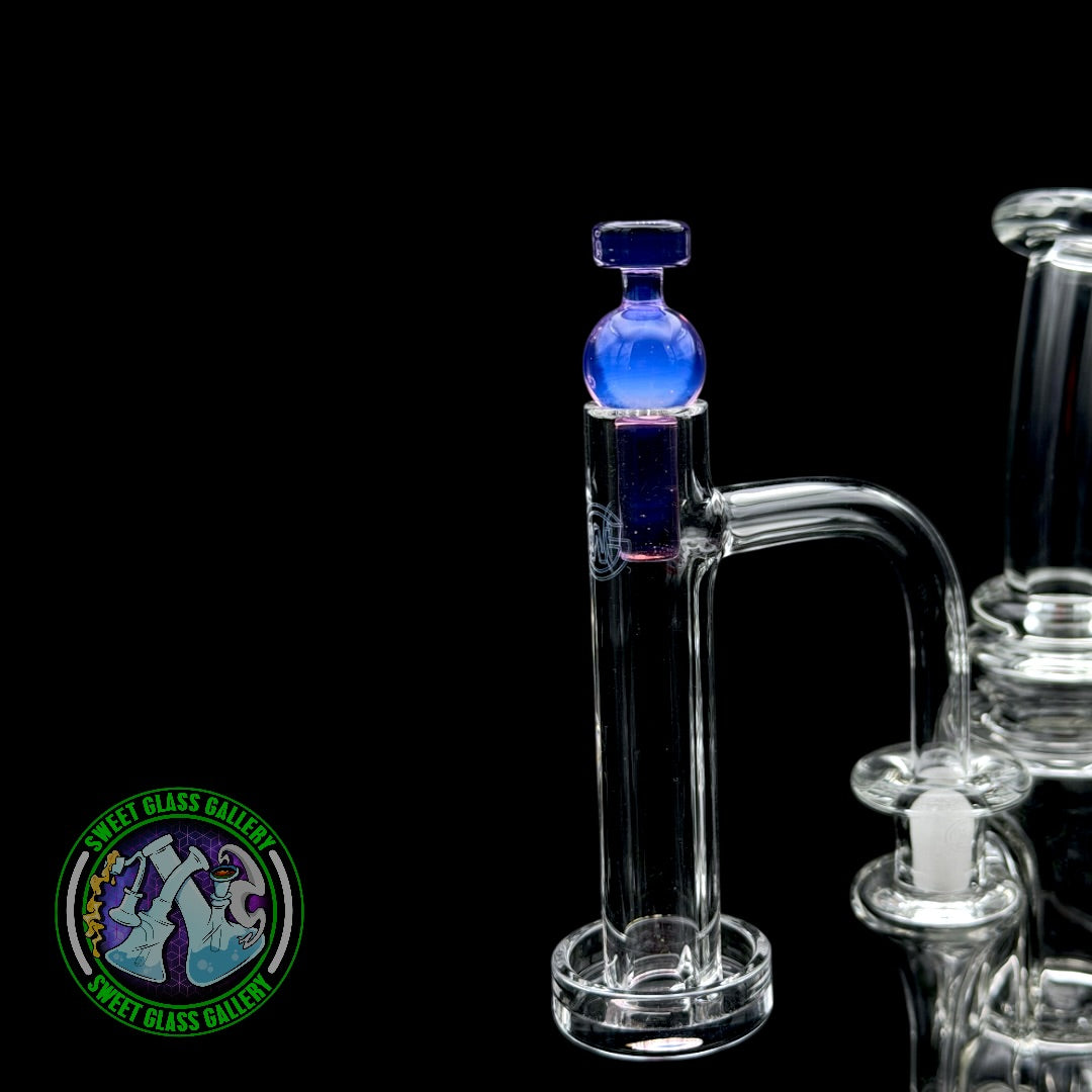 Camp Fire Quartz - Tower Cap - Transparent Milky Purple