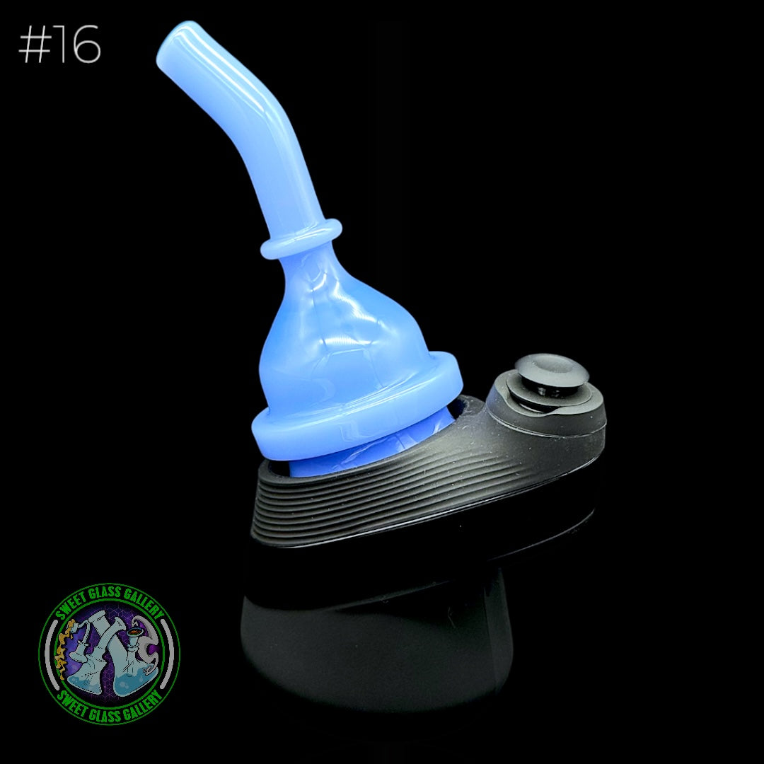 Zach Harrison - Puffco Peak Attachment #16 - Short Path Sipper Dry (Milky Blue)