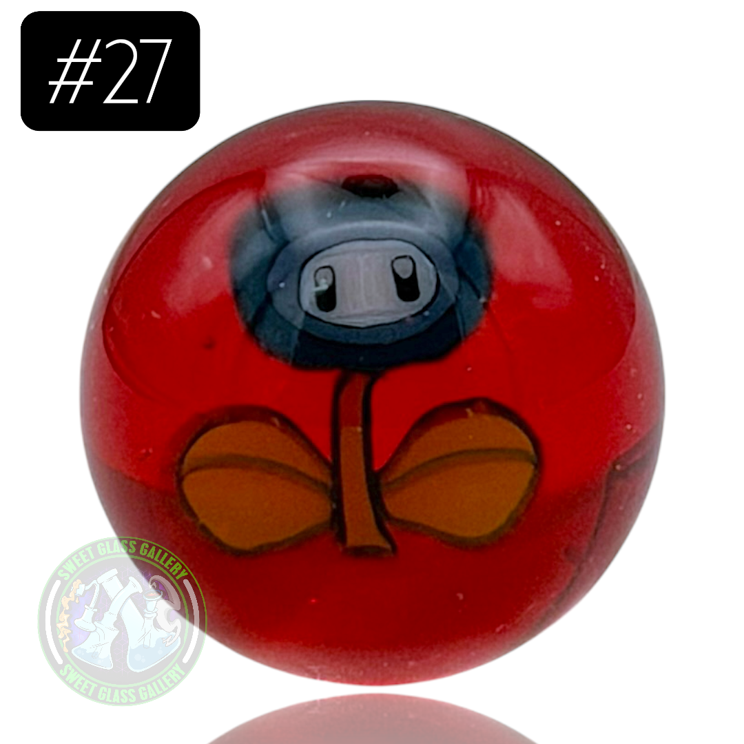 Keys Glass - Marble #27 (Mario - Ice Flower)