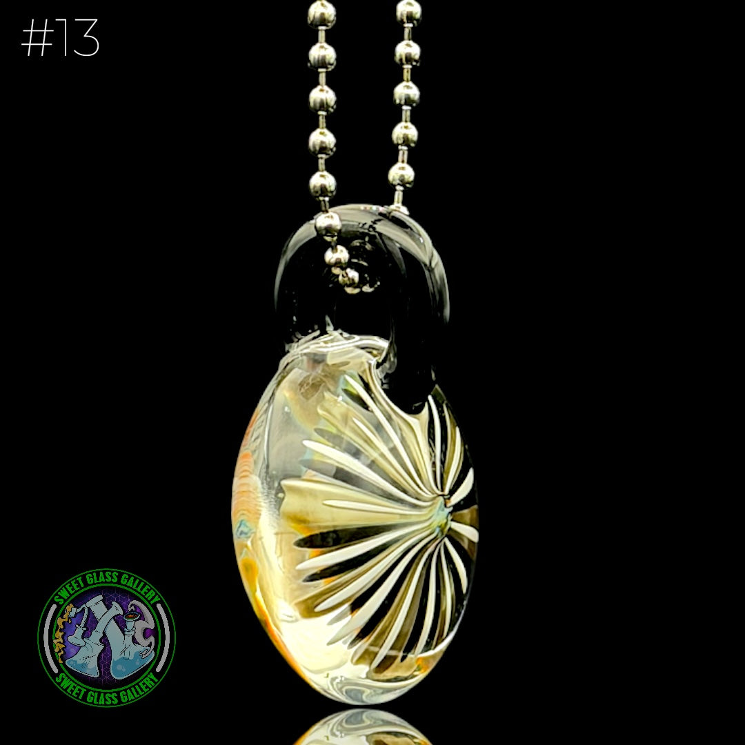 Steve H Glass - Pendant #13 - Face Implosion