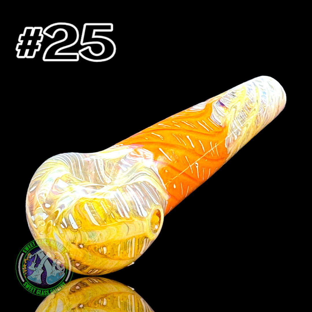 Daniel's Glass Art - German Glass Thick Hand Pipe #25