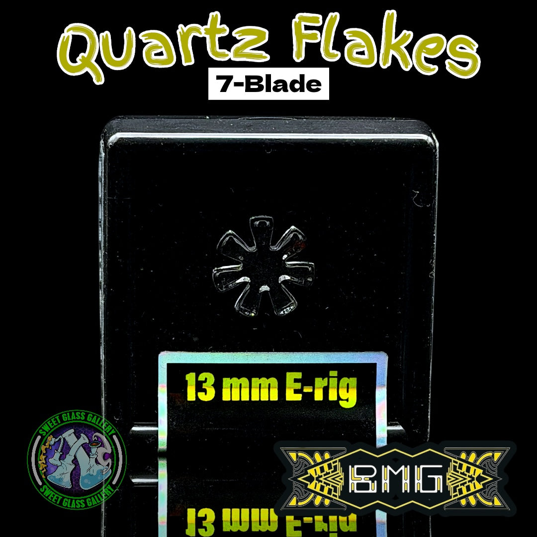 Black Market Glass - Quartz Flake - 7-Blade 13mm