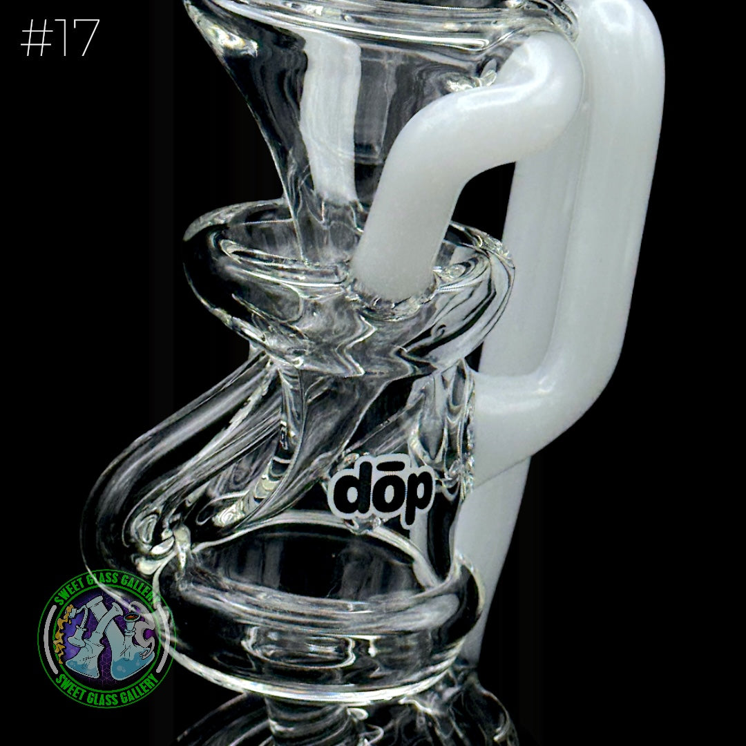 Dōp Glass - Puffco Attachment - Floating Recycler White #17