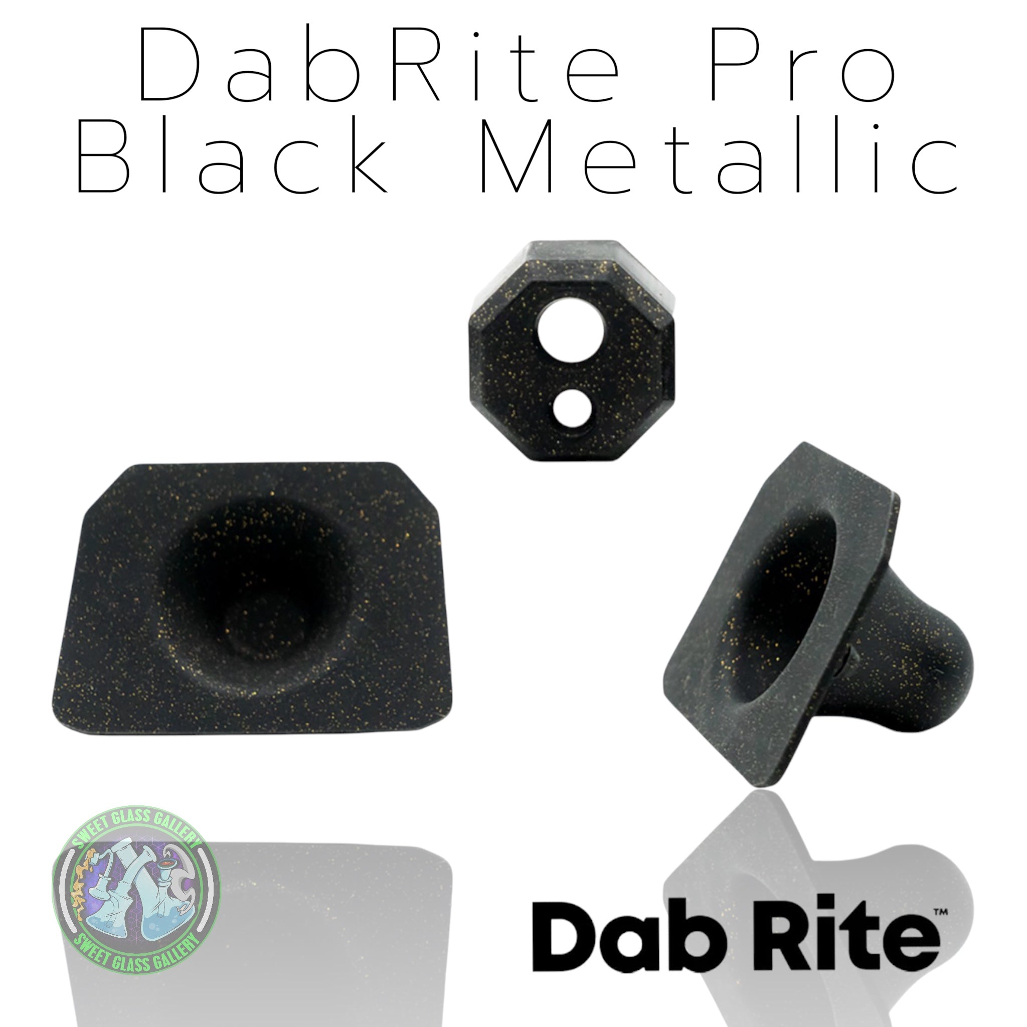 Dab Rite - Pro Silicone Set - Black Metallic