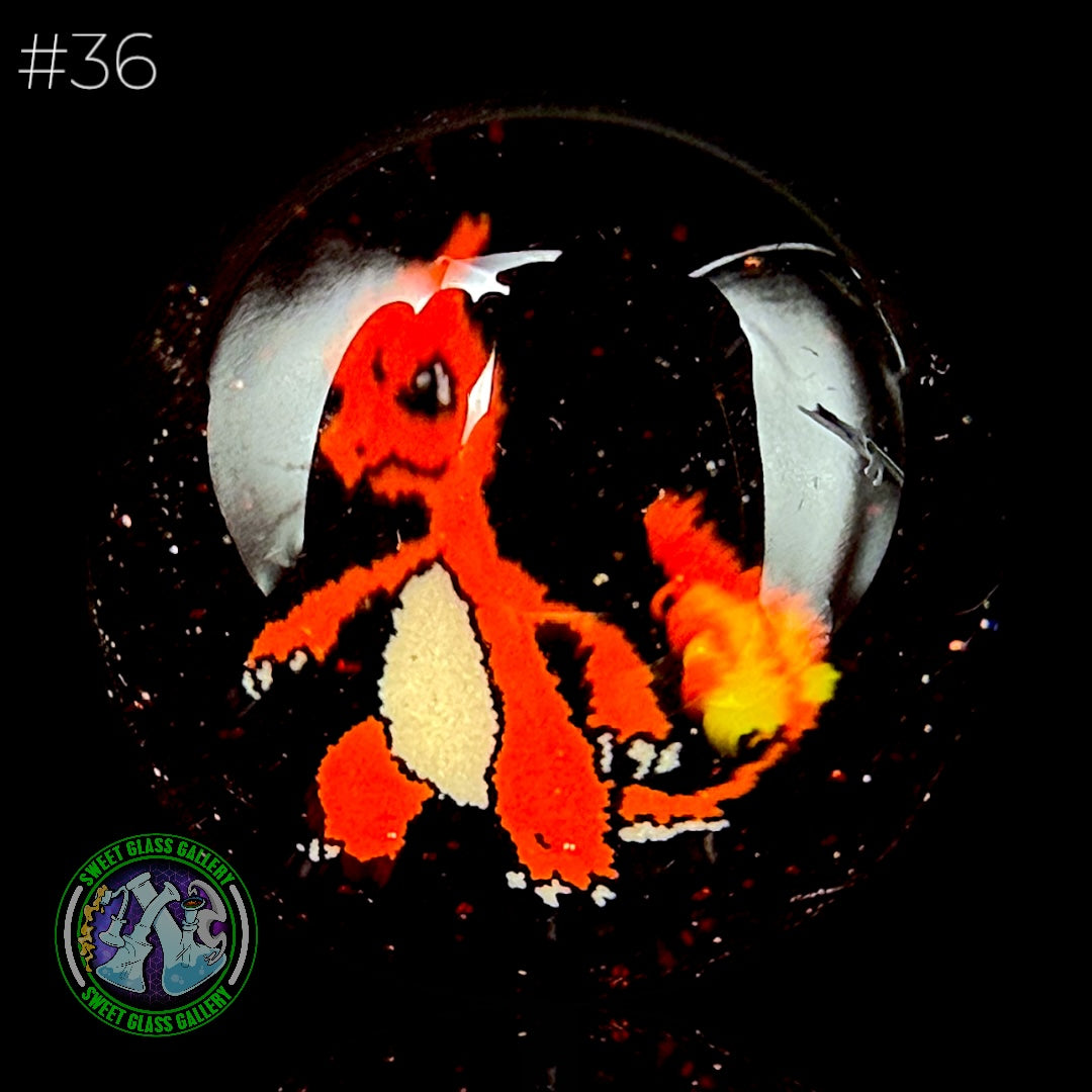Keys Glass - Marble #36 (Charmeleon - Pokémon)
