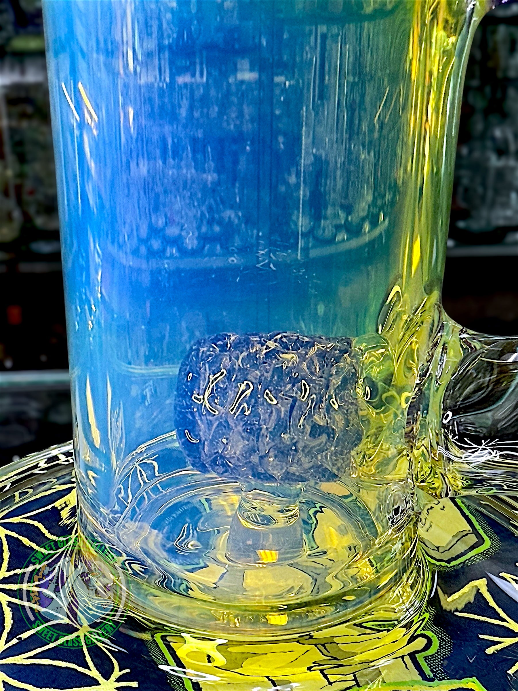 Fluid Glass - Tube #1 - Large Fumed Head Banger (Purple Lollipop)