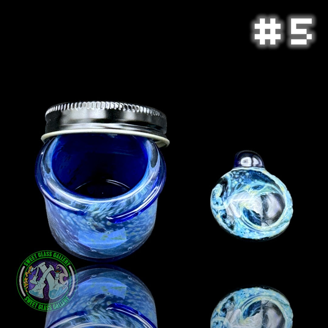 Ben’s Glass Art - Space Tech Baller Jar w/ Matching Pendant - #5