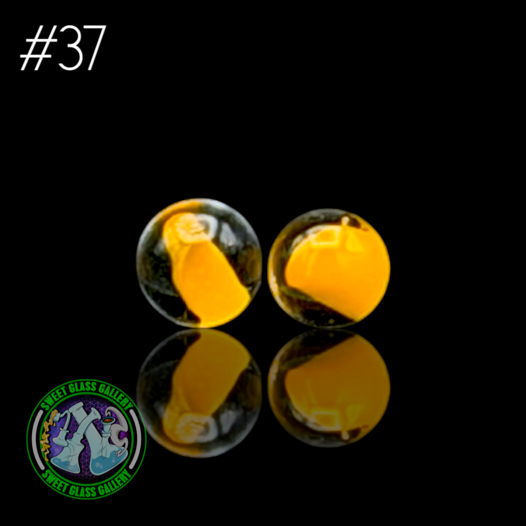 Kizmit Glass - Puffco Pivot Top #37 - Rasta Gold