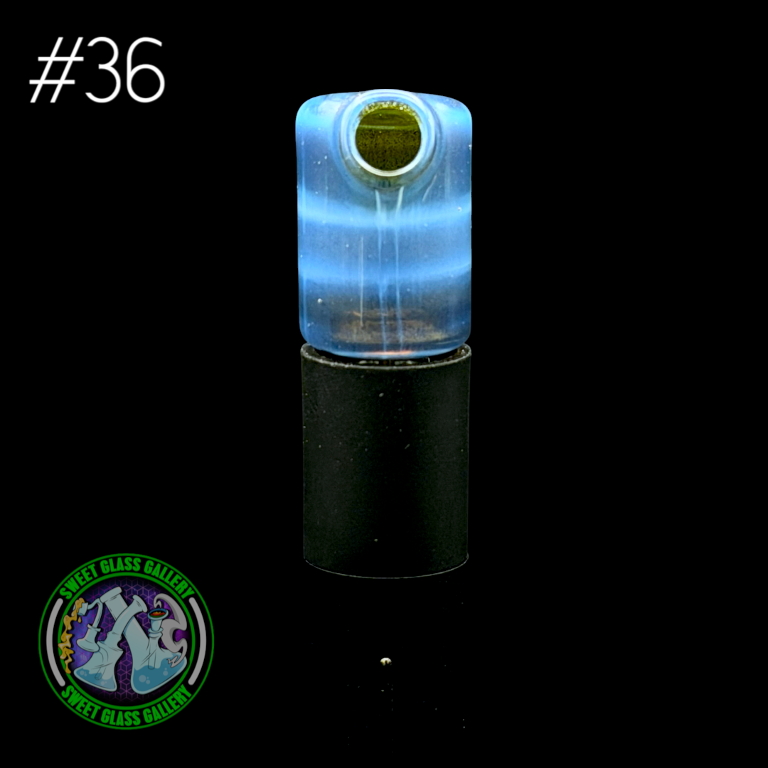 Kizmit Glass - Puffco Pivot Top #36 - Opal Jackpot