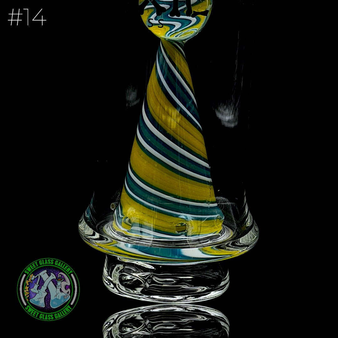 Toxic Glass - Focus V Carta Attachment #14 - Wigwag Blue, Yellow & White