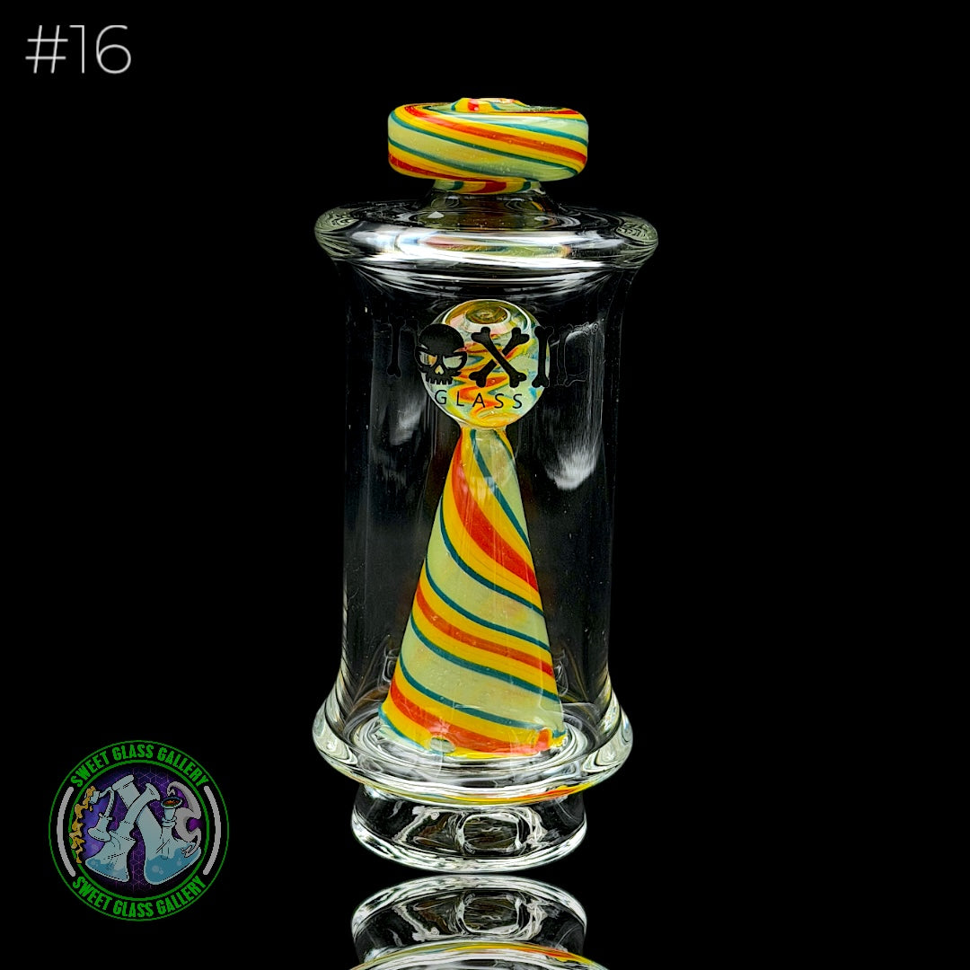 Toxic Glass - Focus V Carta Attachment #16 - Wigwag Green, Blue, Yellow & Red