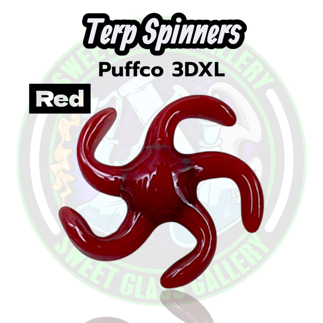 Yarbi Glass - Terp Spinners - Puffco 3DXL - Red